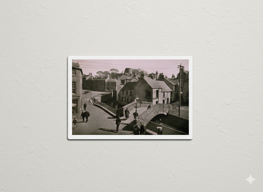 The Boo Backit Brig in Strathaven (1930s) photographic print