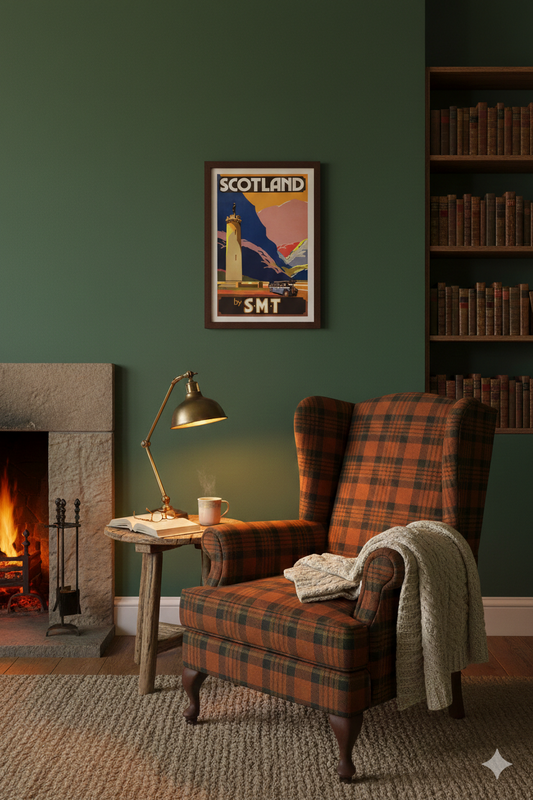 Scotland vintage travel poster print (1950s)