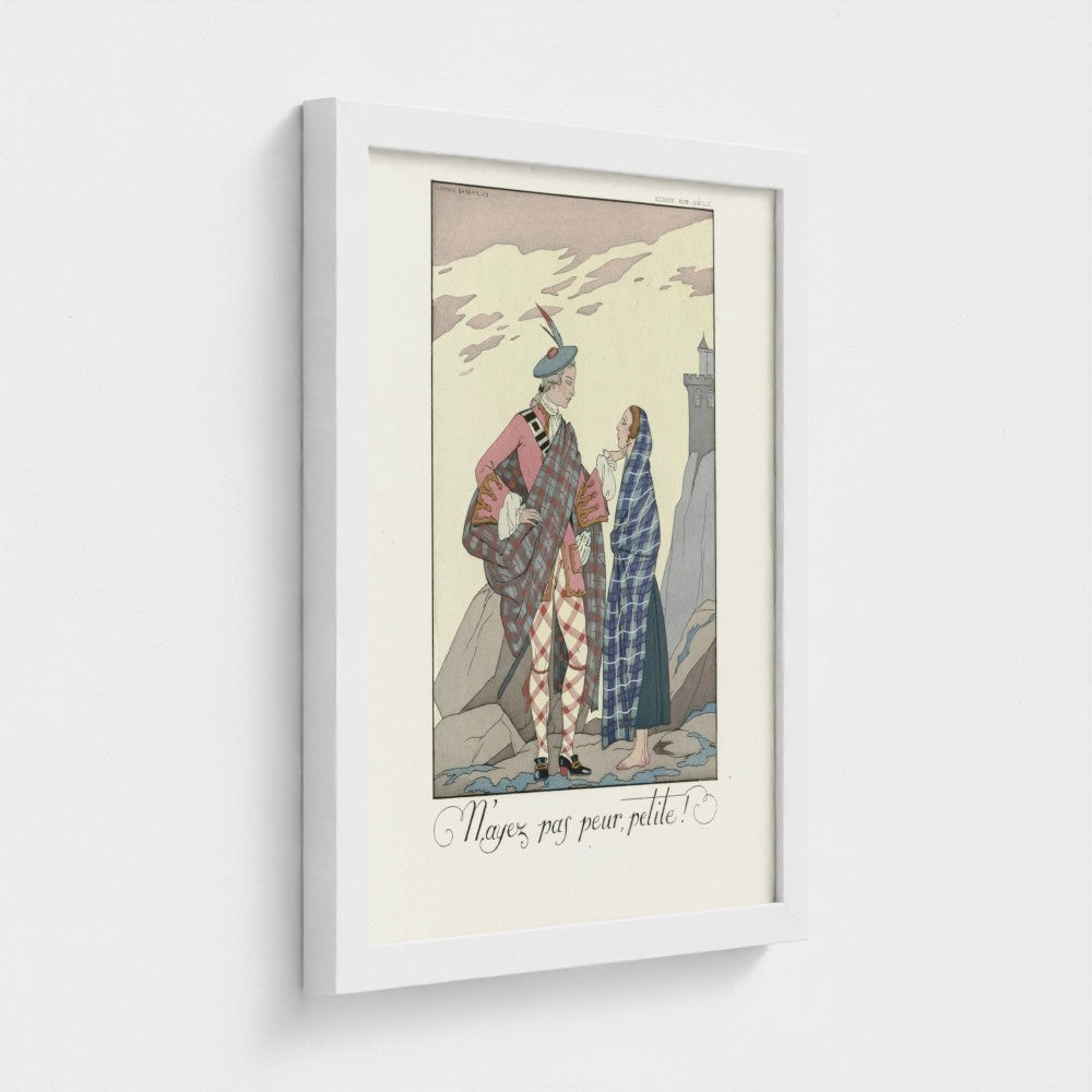 "N'ayez pas peur, petite!" illustration print (1920s) by George Barbier